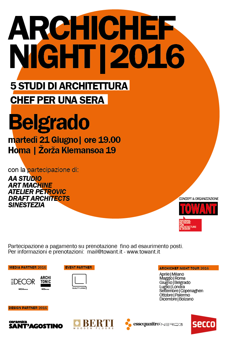 Archichef Night a Belgrado: quando l’architettura incontra la cucina