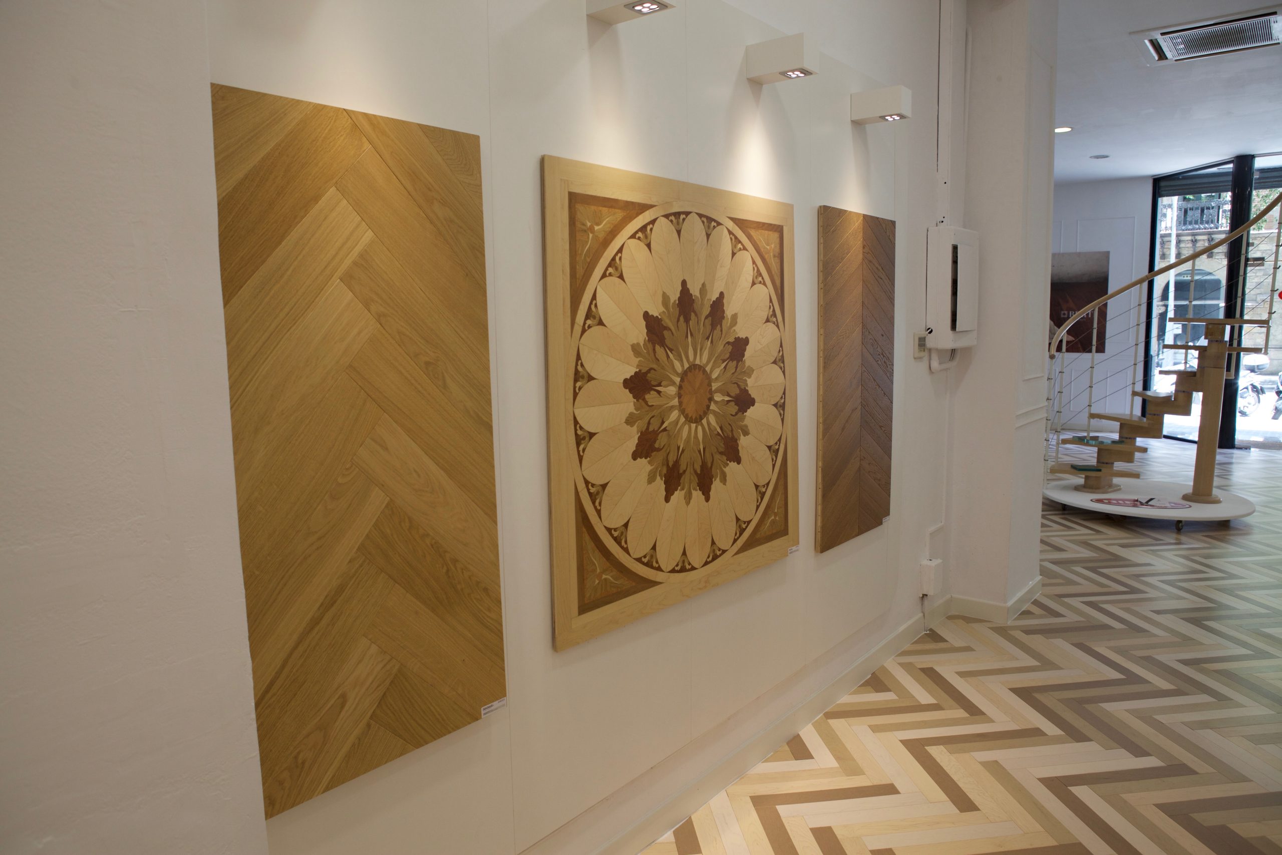 New confirmations for Berti and its parquet floors also in the Barcelona showroom!