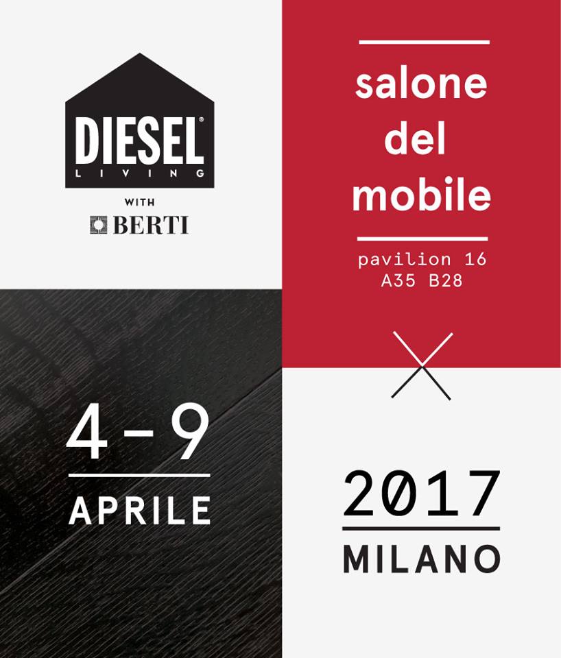 Diesel Living with Berti: nuovo catalogo e dal 4 Aprile al Salone del Mobile!